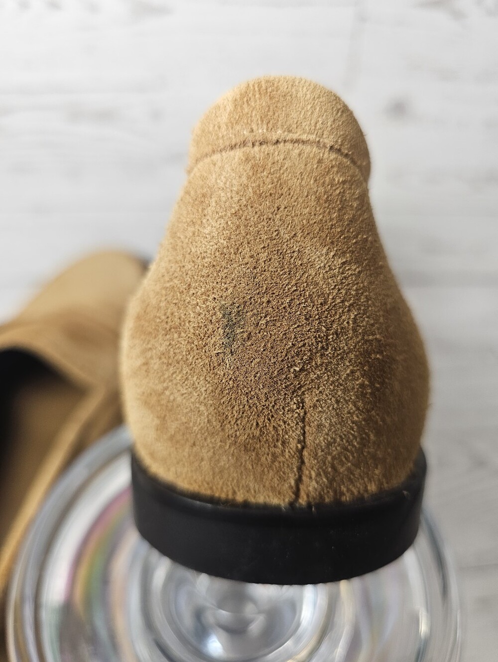 ZARA Women's Suede Penny Loafers Tan Brown Size 10 NEW With Tags - Picture 6 of 10